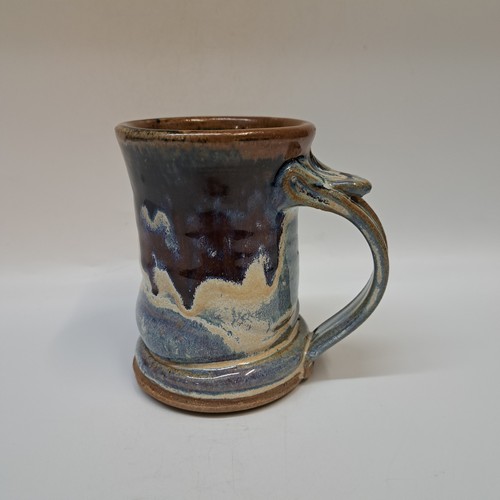 Click to view detail for #250502  Mug, Blue/Brown $19